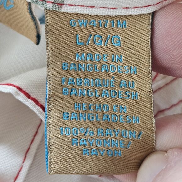 Wrangler Shirt Girls L Ivory Pearl Snap Rodeo Print Western Cowgirl Cactus NEW - Picture 4 of 12